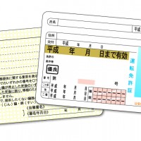 お父さんの自動車運転練習